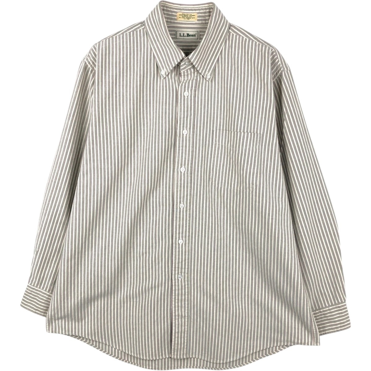 古着 70~80年代 エルエルビーン L.L.Bean 長袖 ボタンダウンストライプシャツ USA製 メンズXL相当 ヴィンテージ/eaa666735