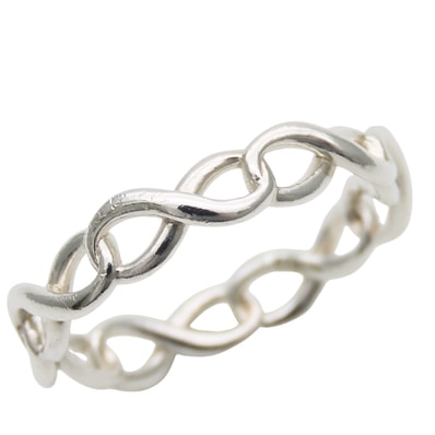 【中古】 ティファニー リング・指輪 インフィニティ シルバー925 約1.55g シルバー アクセサリー レディース 女性 TIFFANY&Co.