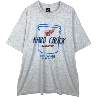古着 90年代 フルーツオブザルーム FRUIT OF THE LOOM HARD ROCK CAFE ハードロックカフェ RED WING レッドウィング アドバタイジングTシャツ USA製 メンズXL相当 ヴィンテージ/eaa641312