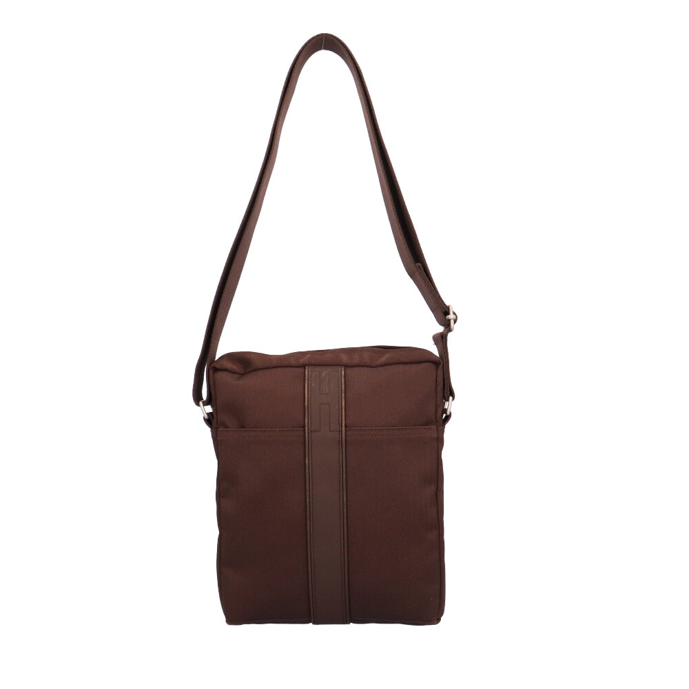 エルメス バンドリエールMM アカプルコ ショルダーバッグ トワルシェブロン ブラウン レディース HERMES 中古