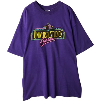 古着 ~90年代 ヘインズ Hanes UNIVERSAL STUDIOS Florida ユニバーサルスタジオ フロリダ アドバタイジングTシャツ USA製 メンズXL相当 ヴィンテージ/eaa638694