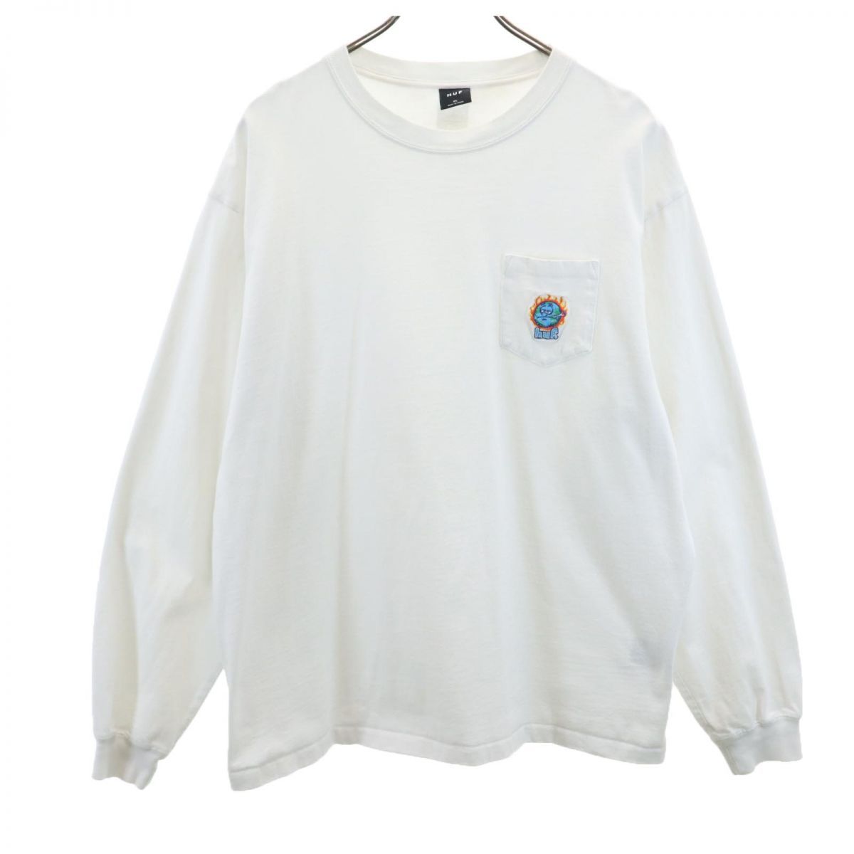 HUF ハフ 長袖 シャツ XL ホワイト ロンT