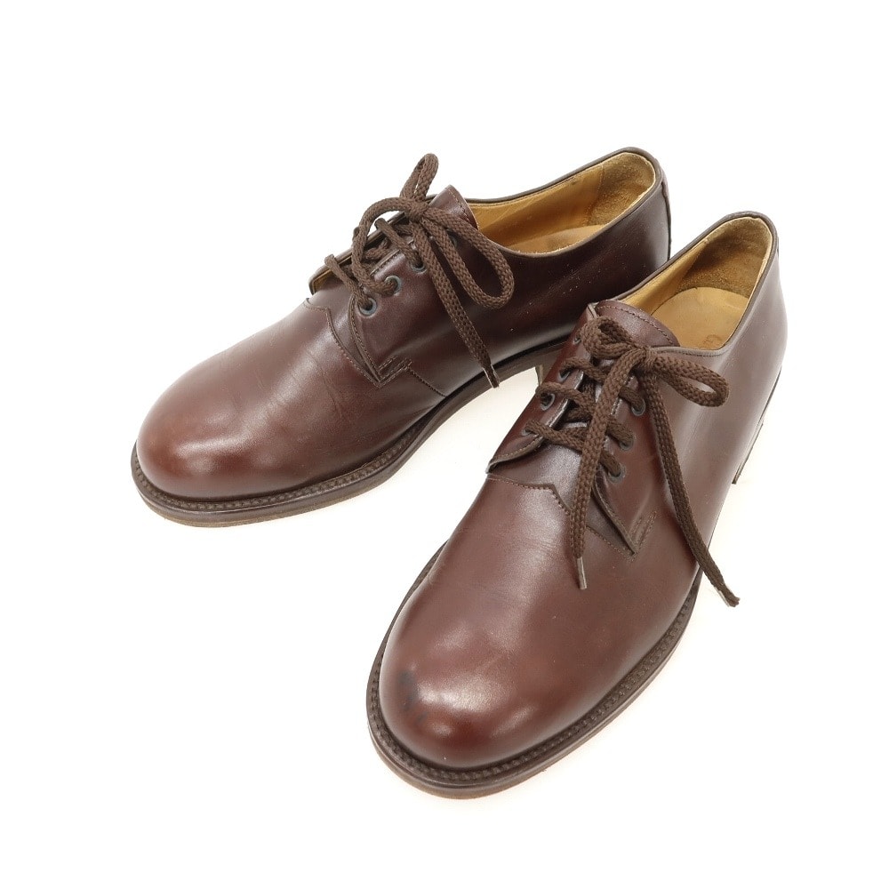 【中古】ジョルジオアルマーニ GIORGIO ARMANI レザー ドレスシューズ ブラウン【サイズ8】【メンズ】