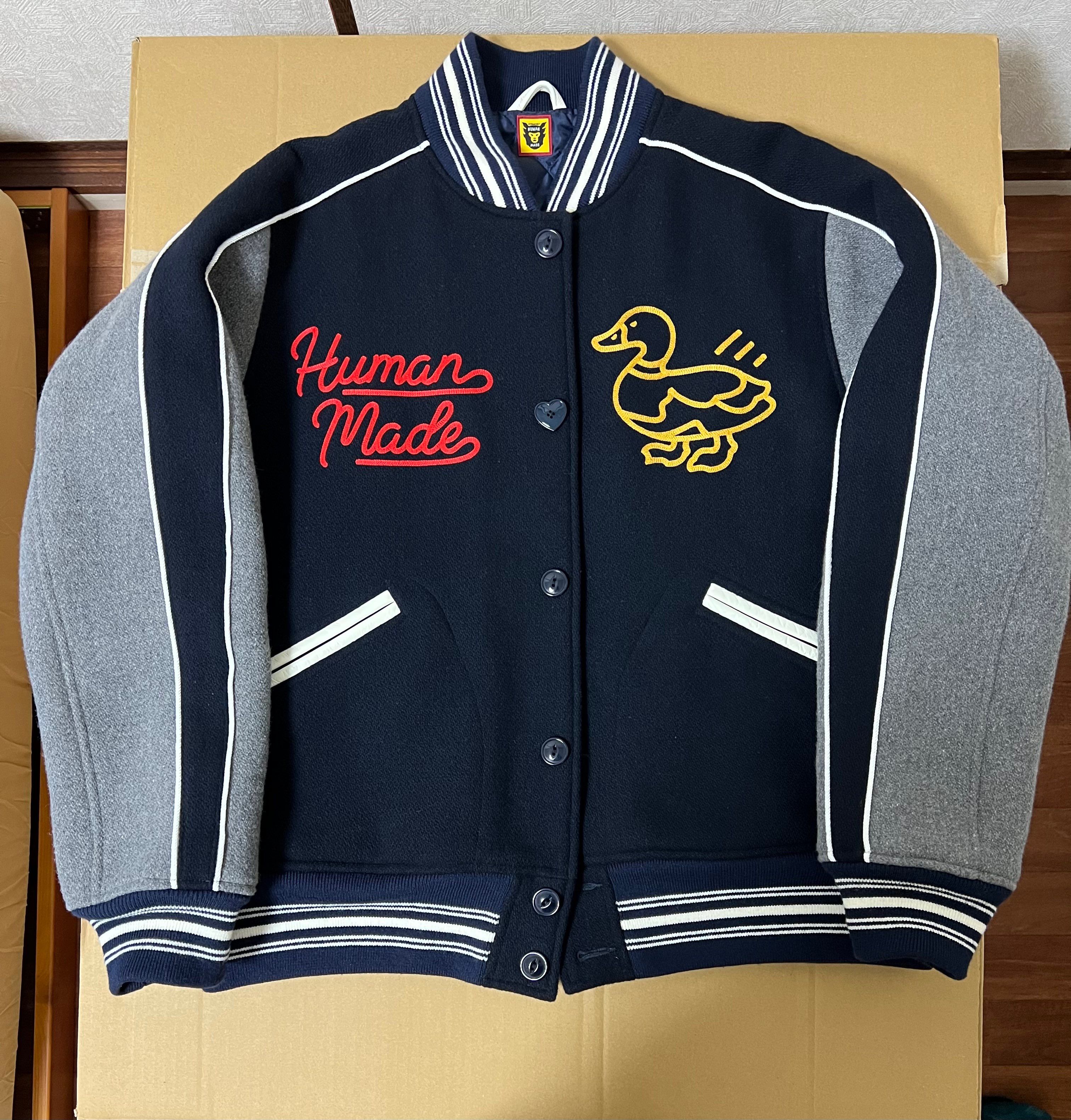 HUMAN MADE VARSITY JACKET "Navy"