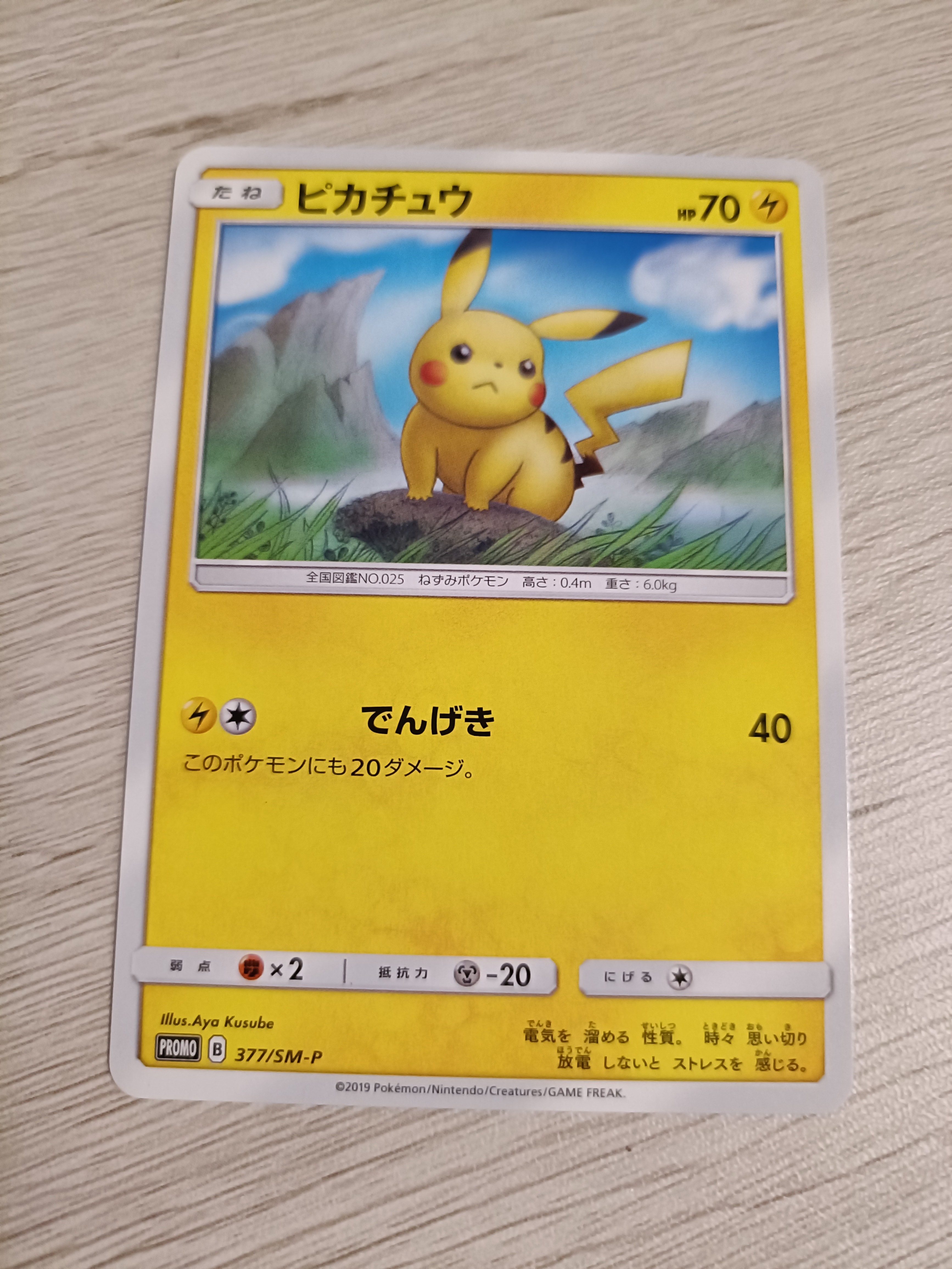 ピカチュウ P [SM-P 377](プロモーションカード「ローソンサマーキャンペーン」)