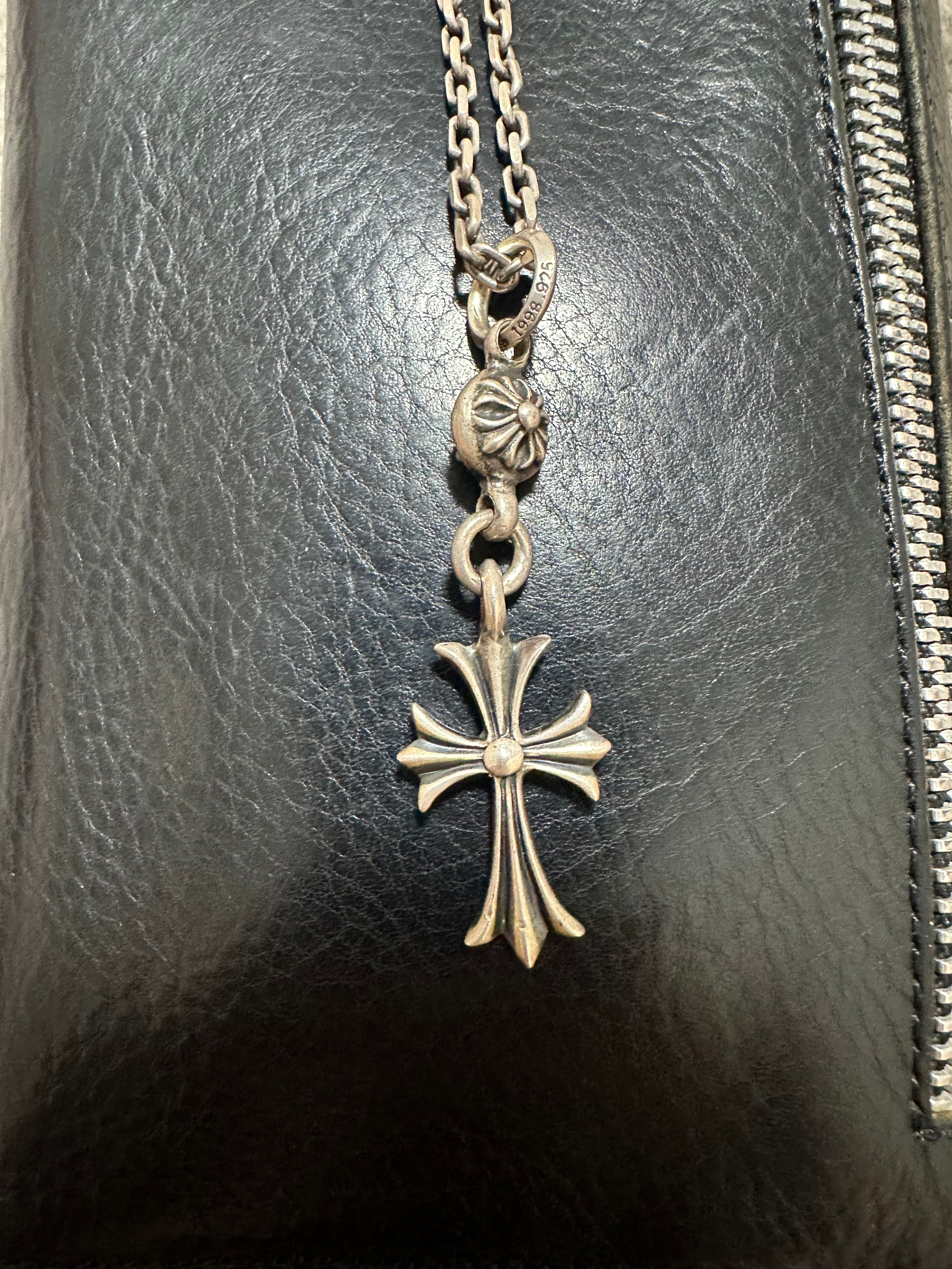 Chrome Hearts 1 Ball Tiny CH Cross Charm "Silver"