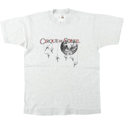古着 90年代 フルーツオブザルーム FRUIT OF THE LOOM Cirque du Soleil シルク ドゥ ソレイユ プリントTシャツ カナダ製 メンズM相当 ヴィンテージ/eaa642198