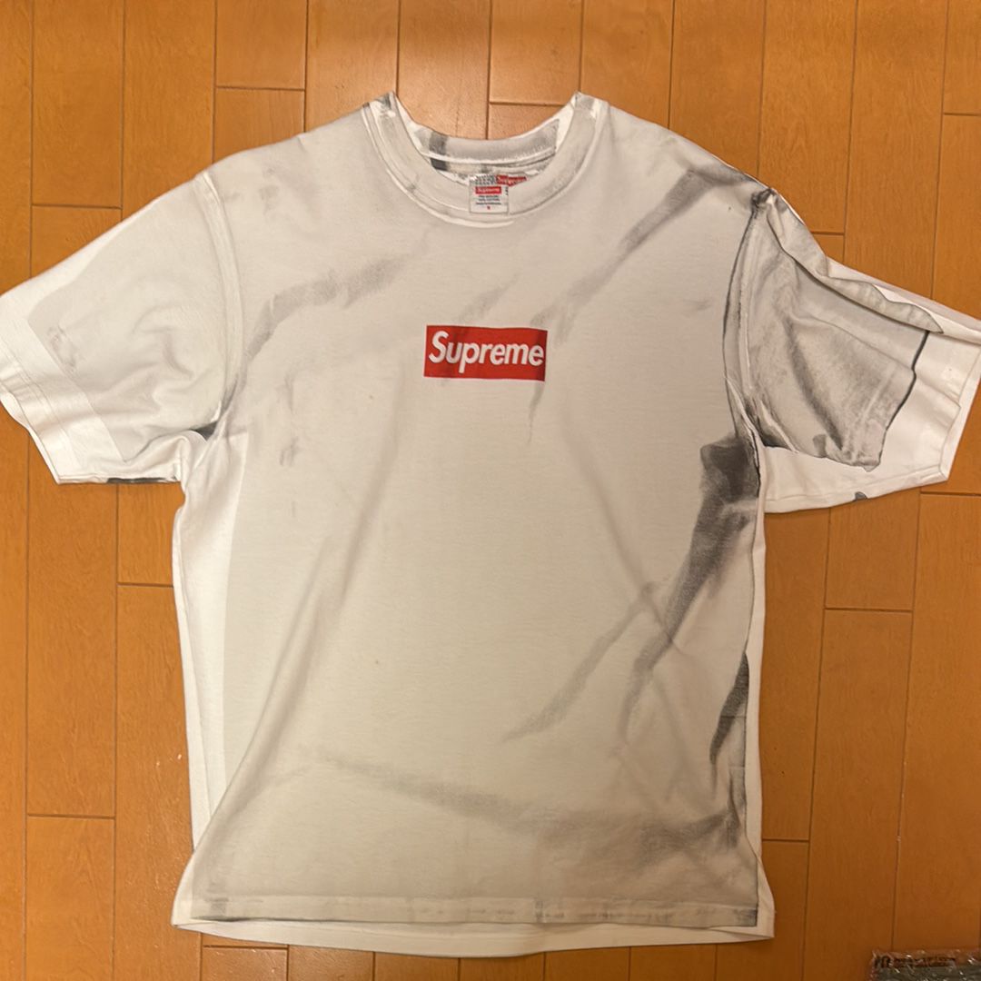 Supreme x MM6 Maison Margiela Box Logo Tee "White"