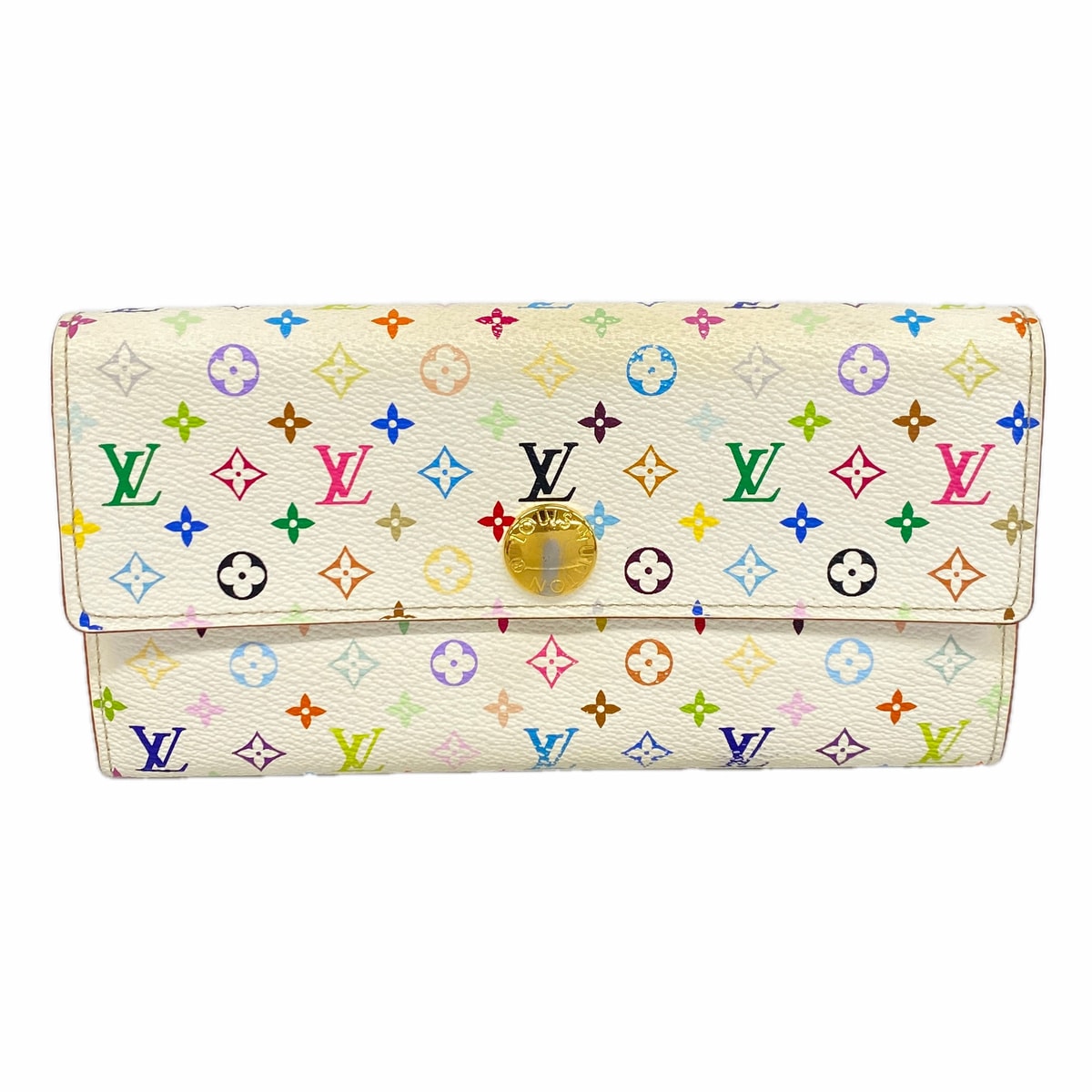 【6ie7287】ルイヴィトン 長財布 モノグラム・マルチカラー ポルトフォイユサラ M93744 ブロン/リッチ【中古】レディース