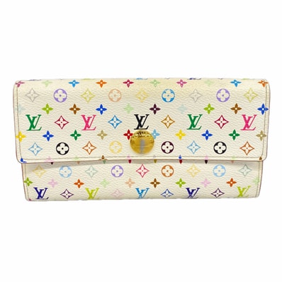 【6ie7287】ルイヴィトン 長財布 モノグラム・マルチカラー ポルトフォイユサラ M93744 ブロン/リッチ【中古】レディース