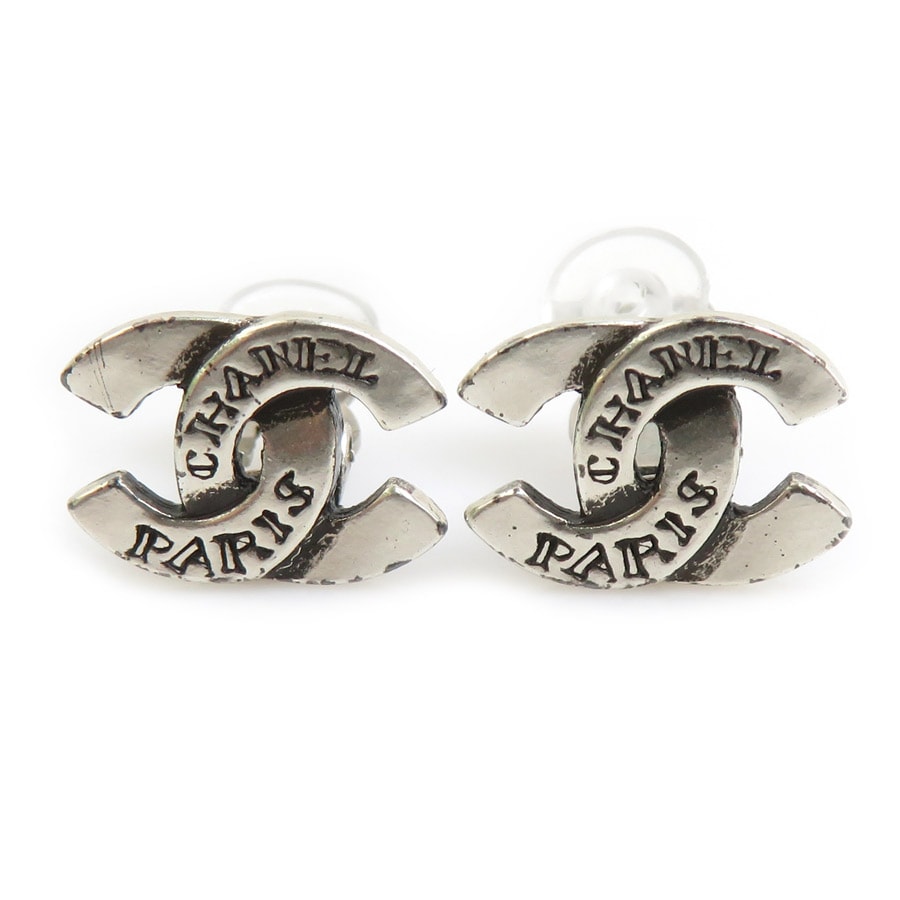 シャネル CHANEL イヤリング ココマーク メタル シルバー レディース【中古】 e61551a