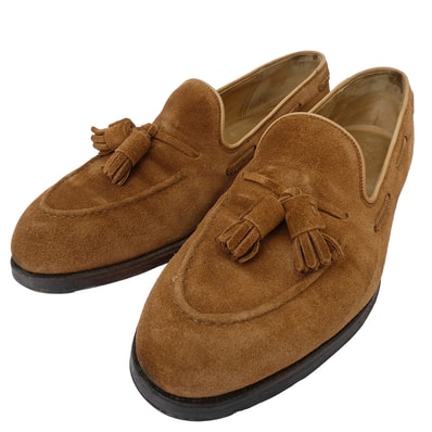 CROCKETT&JONES クロケットアンドジョーンズ その他靴 Cavendish キャベンディッシュ 純正シューツリー付属 325ラスト カーフスエード レザーソール シューズ ブラウン系 7 1/2 E【中古】