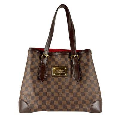 ルイ ヴィトン LOUIS VUITTON ショルダーバッグ ダミエ ハムステッドMM ダミエキャンバス エベヌ レディース N51204【中古】 z8427