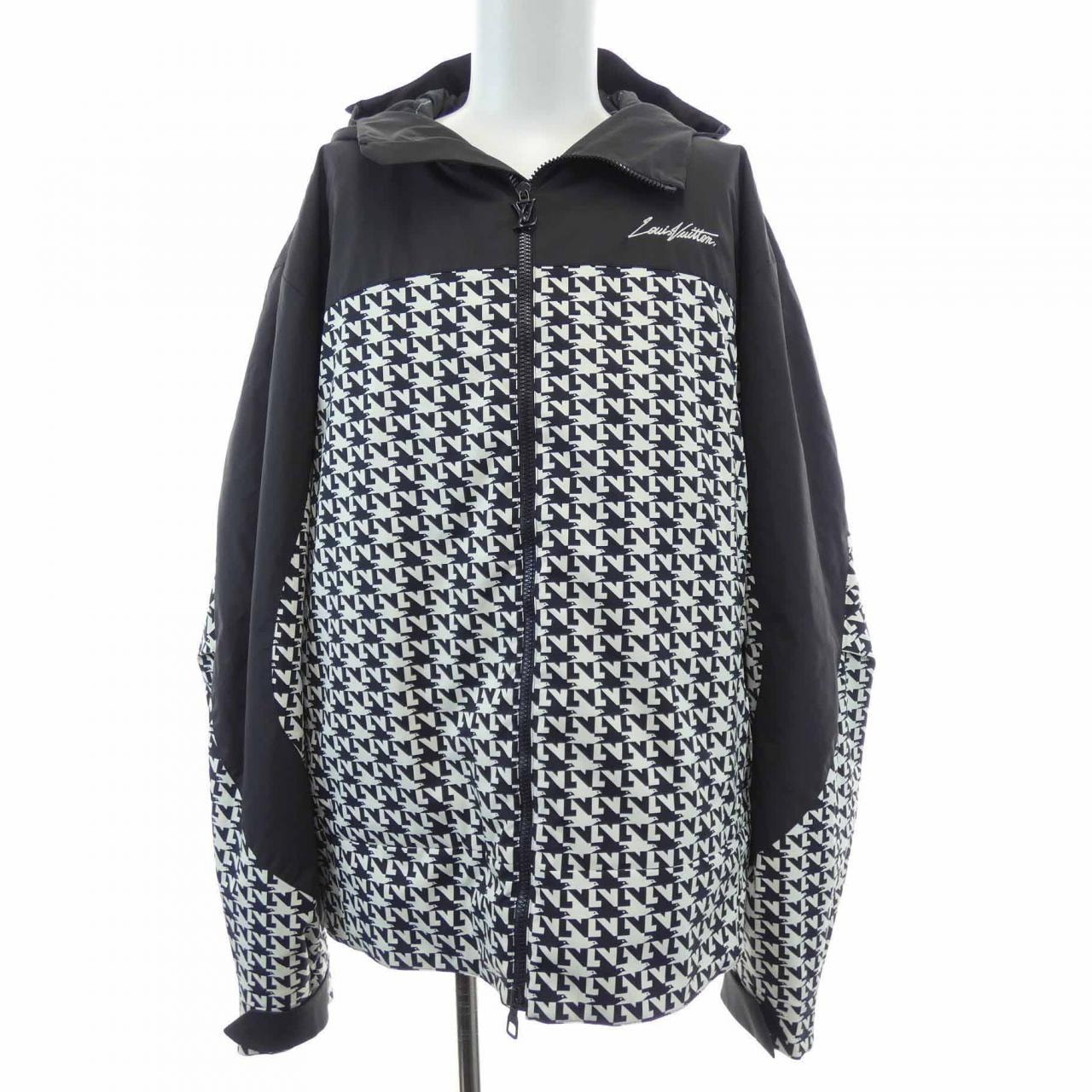 ルイヴィトン LOUIS VUITTON バイカラーパデッドフーデッドブルゾン HOB03WJ34 ジャケット