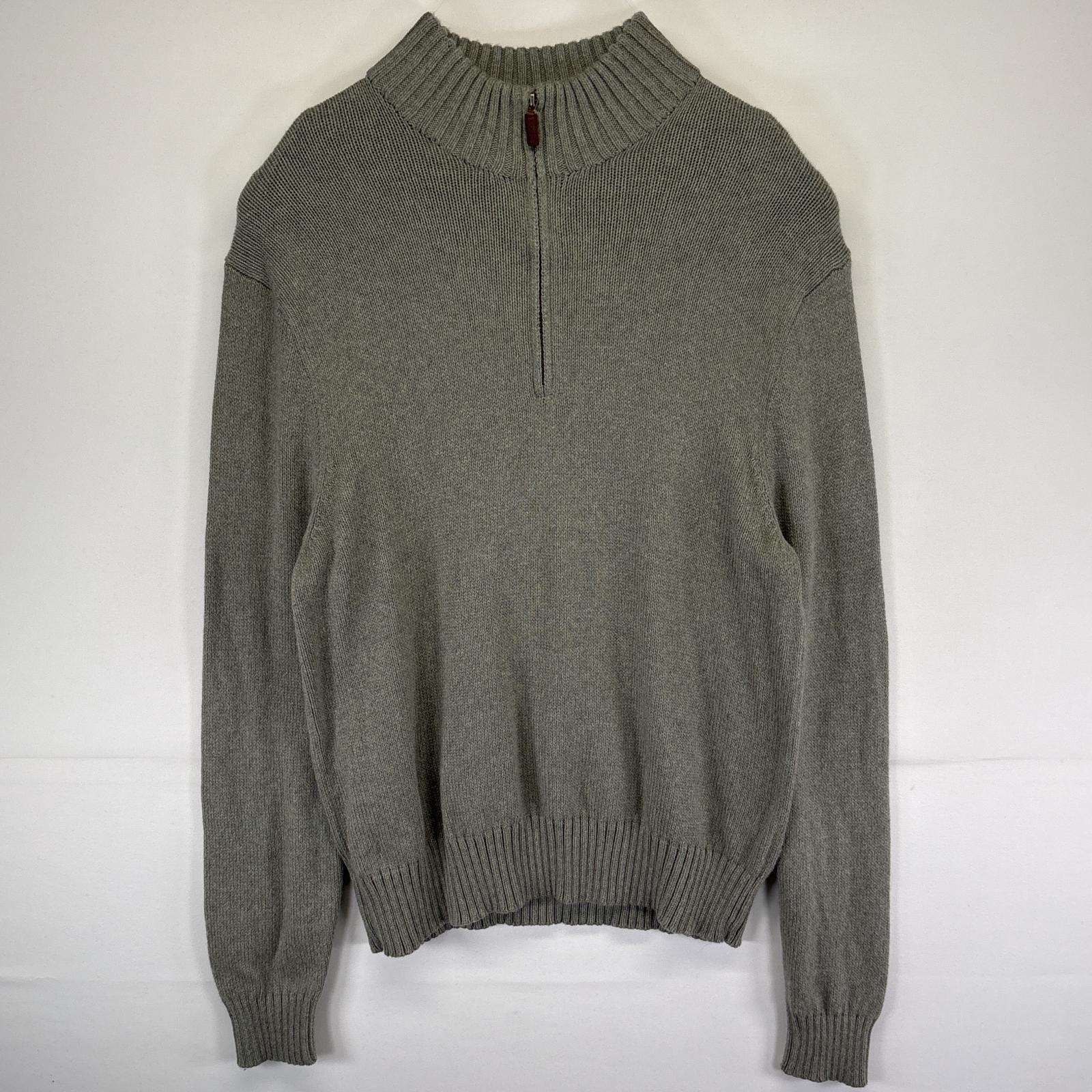 古着 ポロバイラルフローレン Polo by Ralph Lauren カシミヤニットセーター ハーフジップ トレーナー 大きいサイズ 14041  グレー メンズ