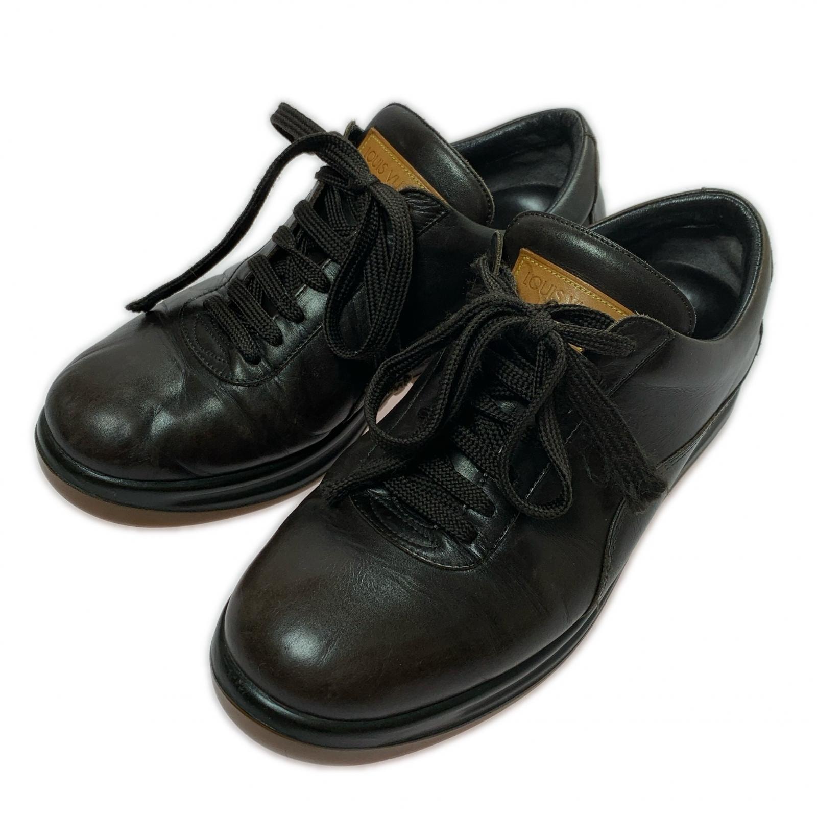 LOUIS VUITTON ルイヴィトン レザースニーカー ブラウン SIZE 24cm メンズ