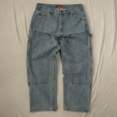 Supreme Double Knee Denim Painter Pant "Blue"
