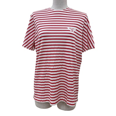 未使用品 プラダ 半袖Tシャツ レッド S 3590A S221 103D