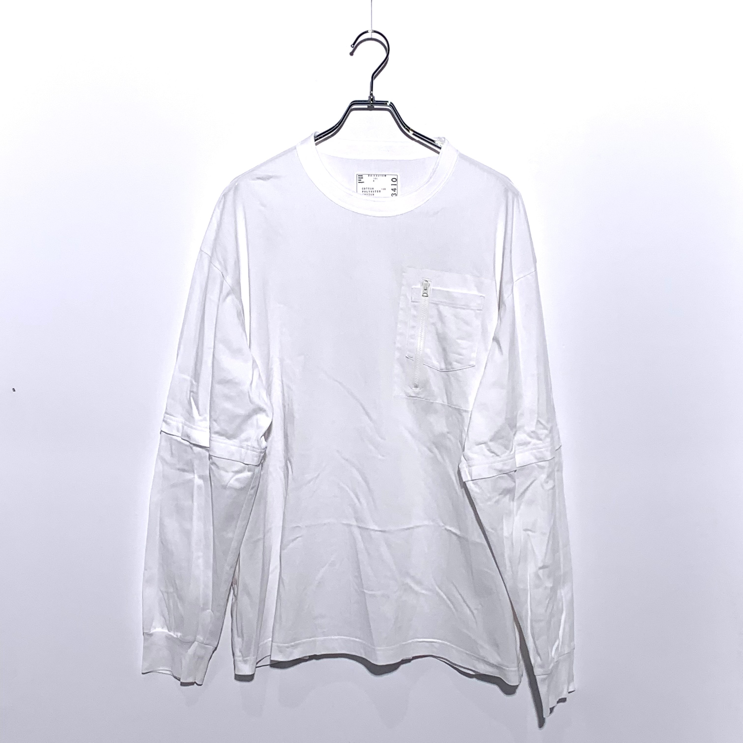 sacai Cotton Jersey L/S T-Shirt  White