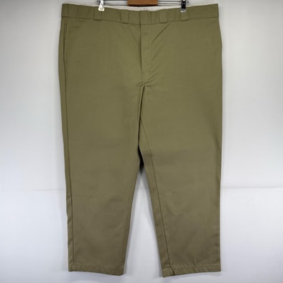 古着 ディッキーズ Dickies パンツ ワークパンツ チノパン 874 ワンポイントロゴ 大きいサイズ w48×L30 ベージュ系 メンズ