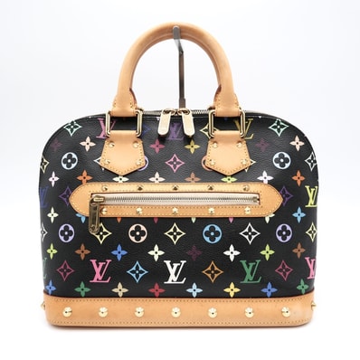 LOUIS VUITTON(ルイ・ヴィトン)アルマ モノグラム・マルチカラー ハンドバッグ ノワール スタッズ M92646 レディース【中古】