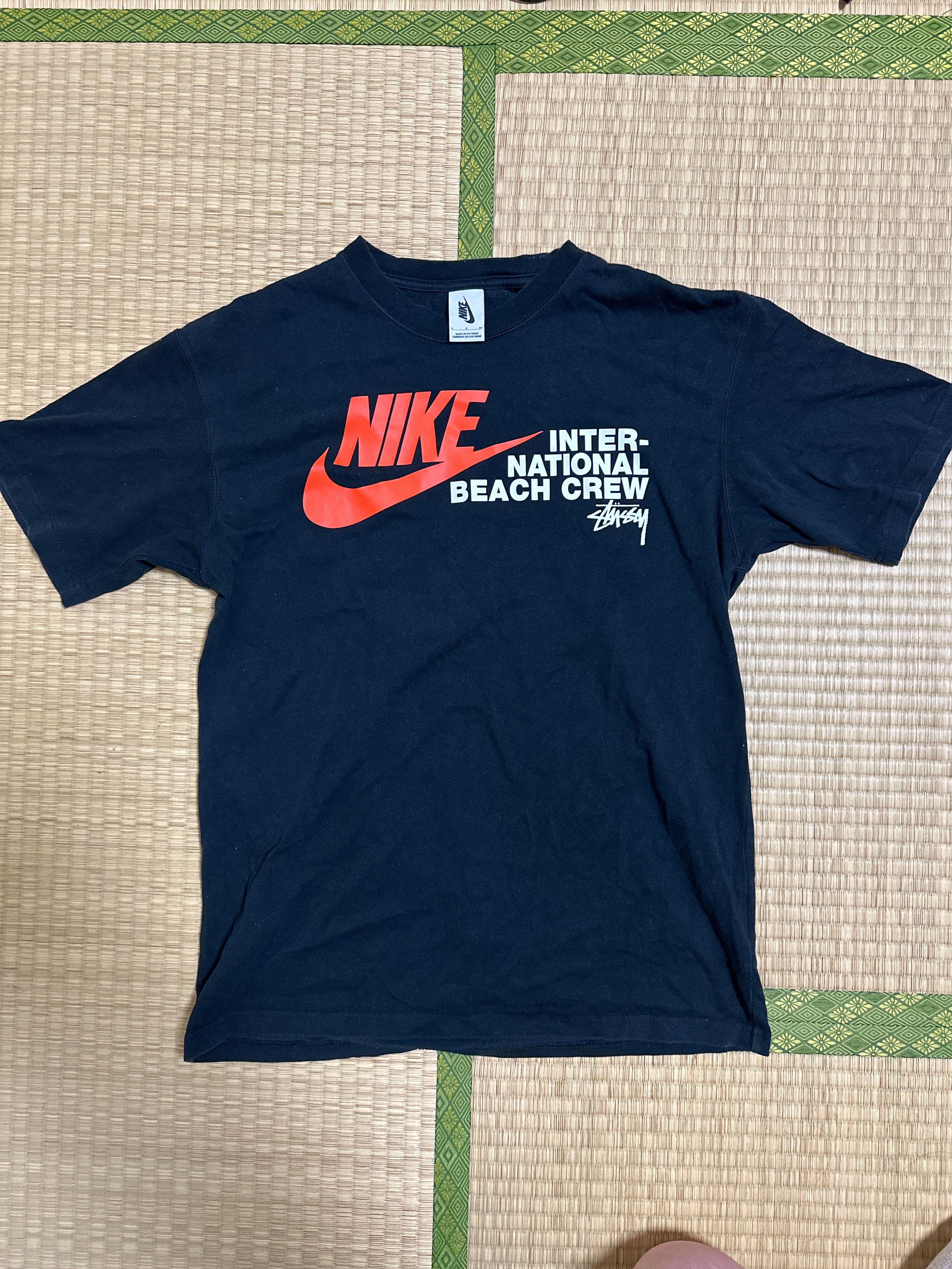 Nike x Stussy International Beach Crew T-Shirt "Black"