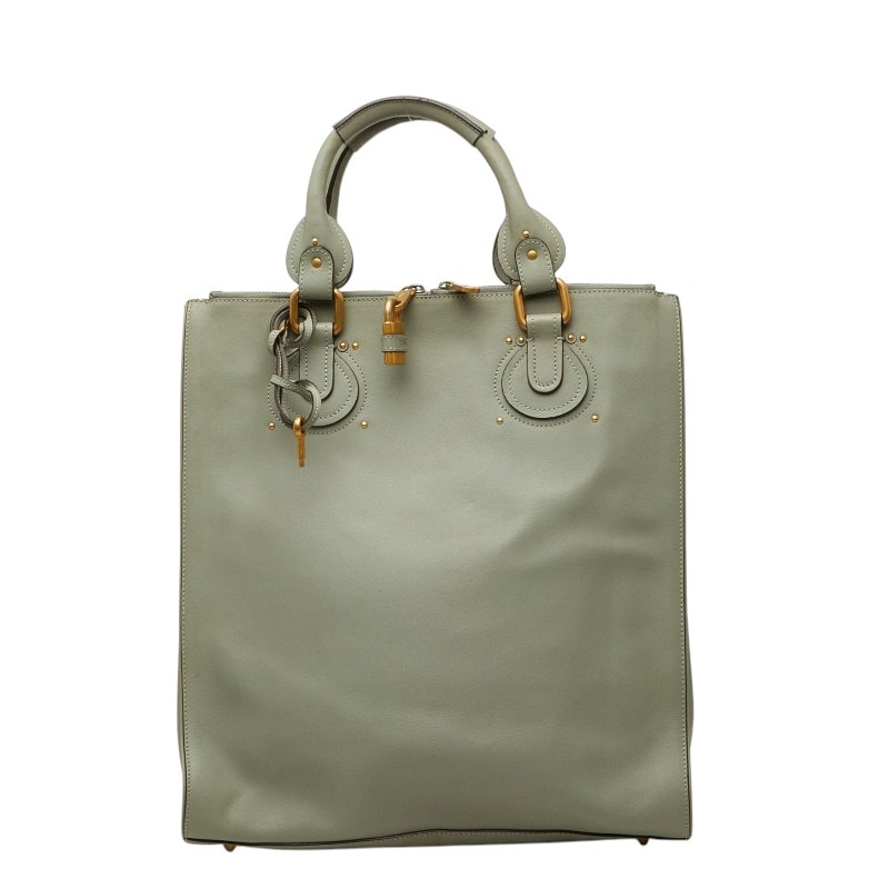 クロエ トートバッグ ハンドバッグ グリーン レザー レディース Chloe 【中古】