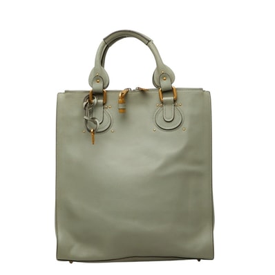 クロエ トートバッグ ハンドバッグ グリーン レザー レディース Chloe 【中古】