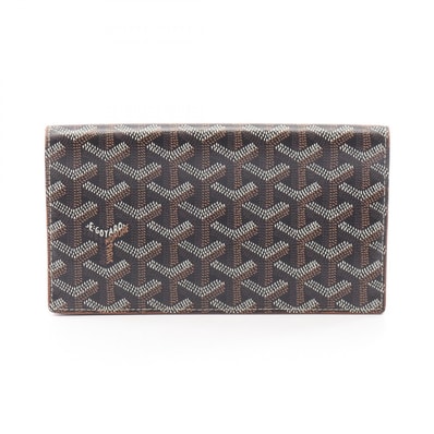 ゴヤール GOYARD リシュリュー ウォレット 二つ折り長財布 財布 PVCコーティングキャンバス レディース ブラック系 / マルチカラー 【中古】