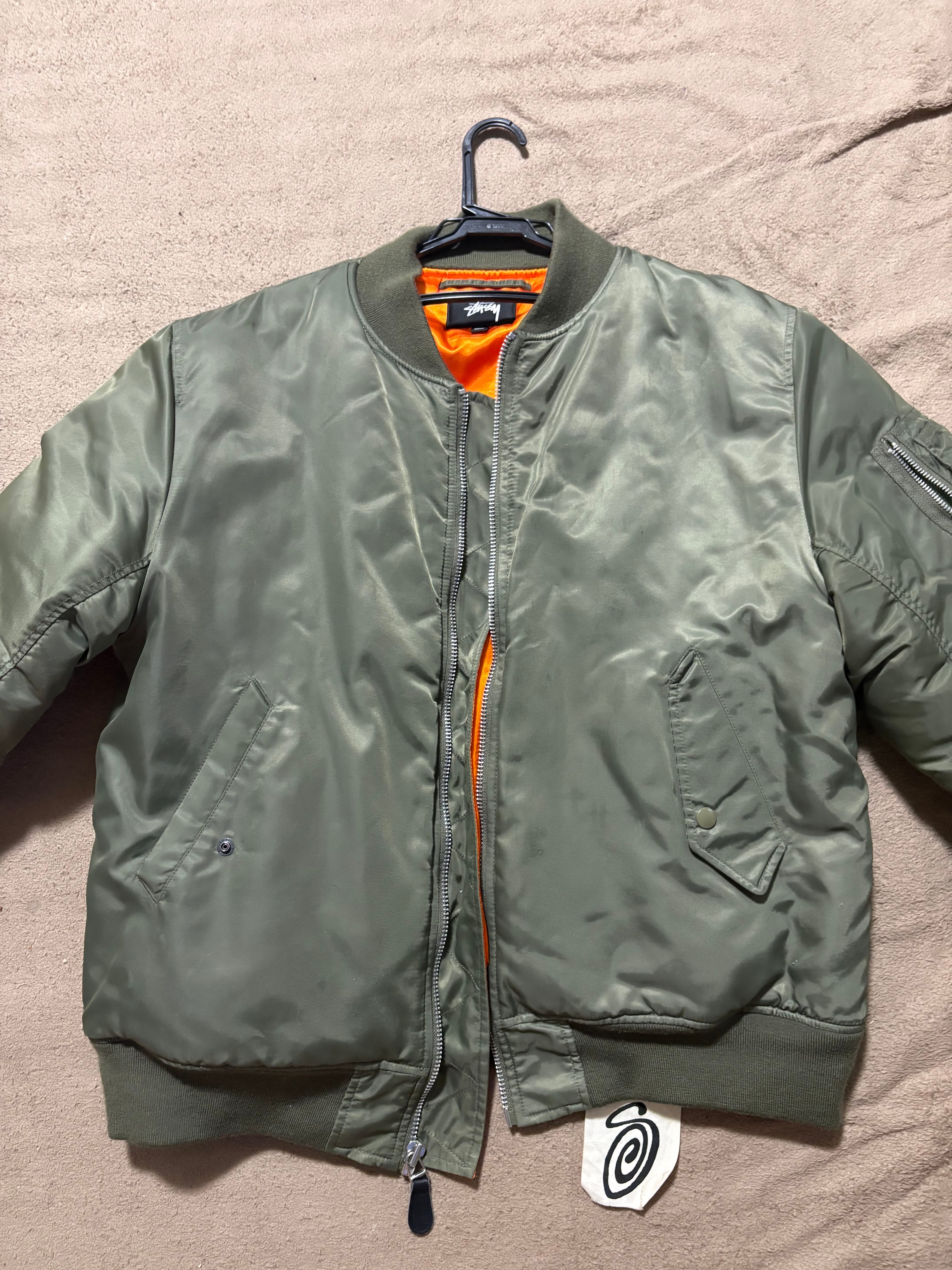 Stussy S Talk Melton Varsity Jacket 