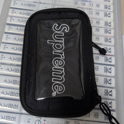 Supreme 19FW Small Zip Pouch "Black"