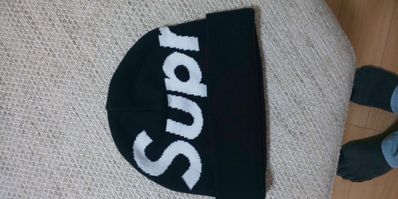 Supreme Big Logo Beanie "Black"