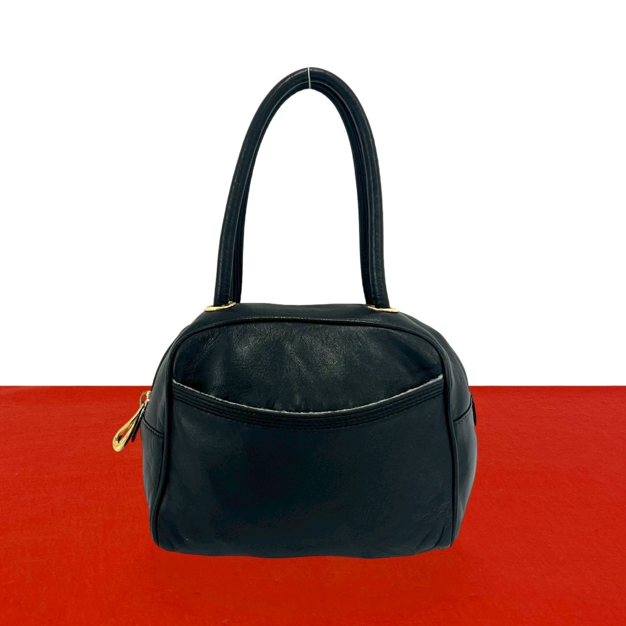 LOEWE ロエベ アナグラム ロゴ レザー ハンドバッグ ブラック
 88639
