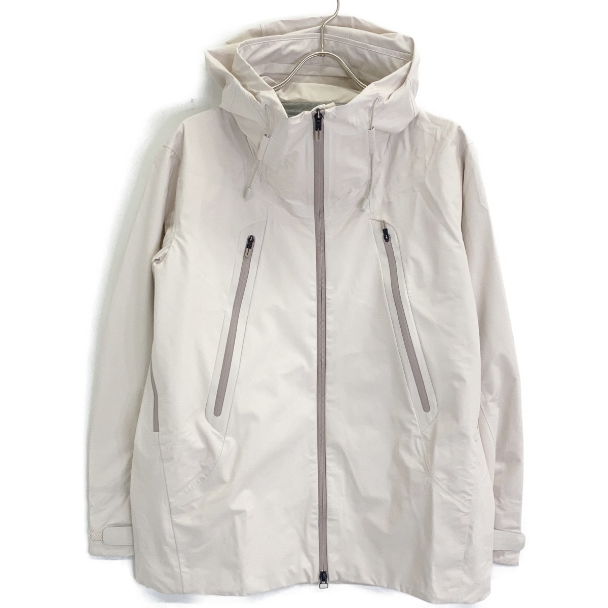 デサント DU5SWBA2M ホワイト ナイロン オルテライン ハードシェルジャケット XO M