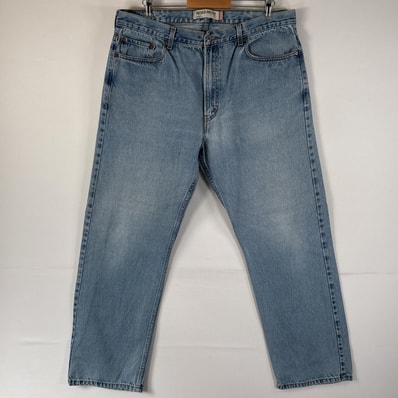 古着 リーバイス Levi's デニムパンツ 505 ブルーデニム ジーンズ ジーパン ストレート 大きいサイズ w40 L32 アイスブルー メンズ