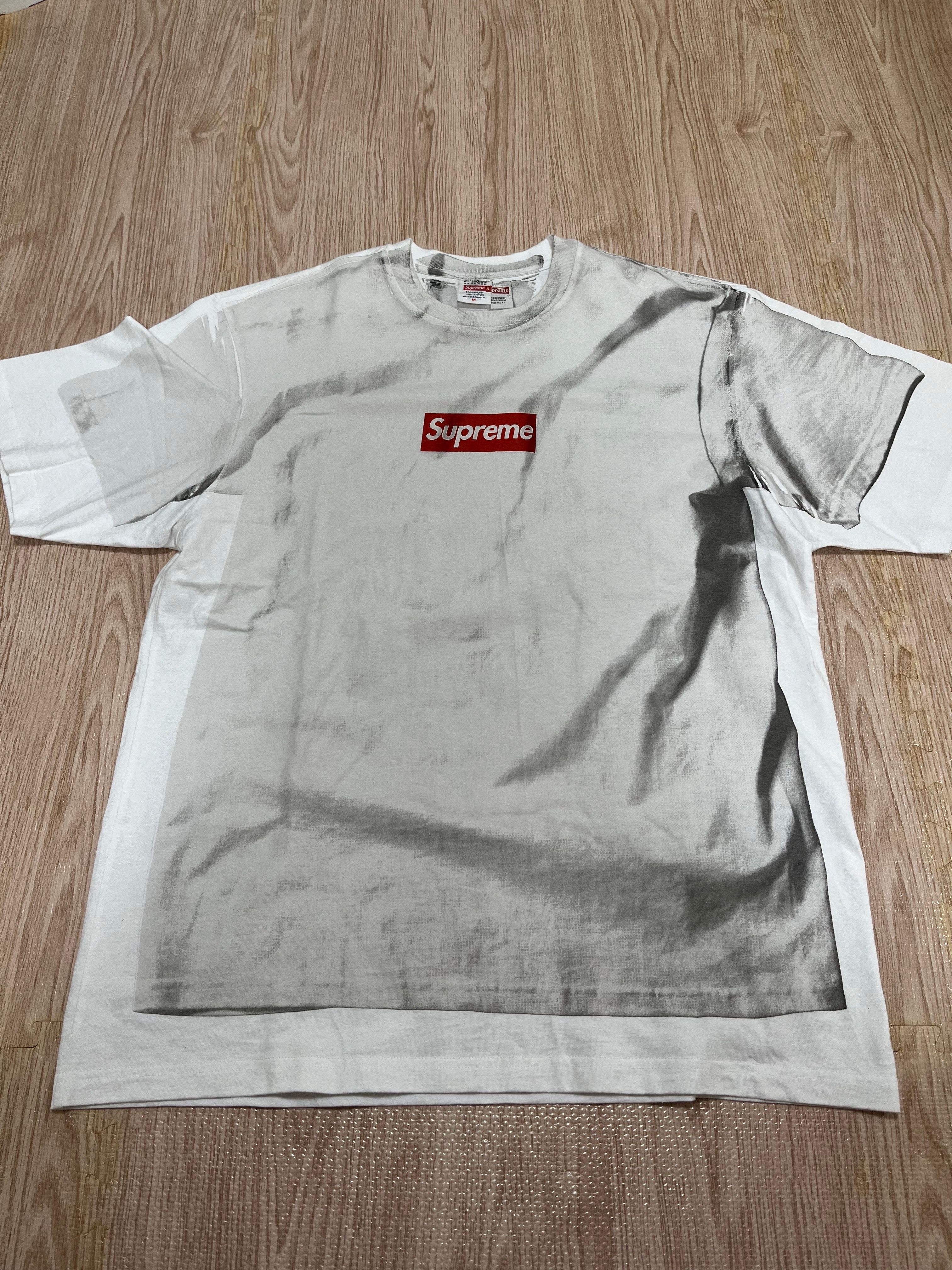 Supreme x MM6 Maison Margiela Box Logo Tee "White"