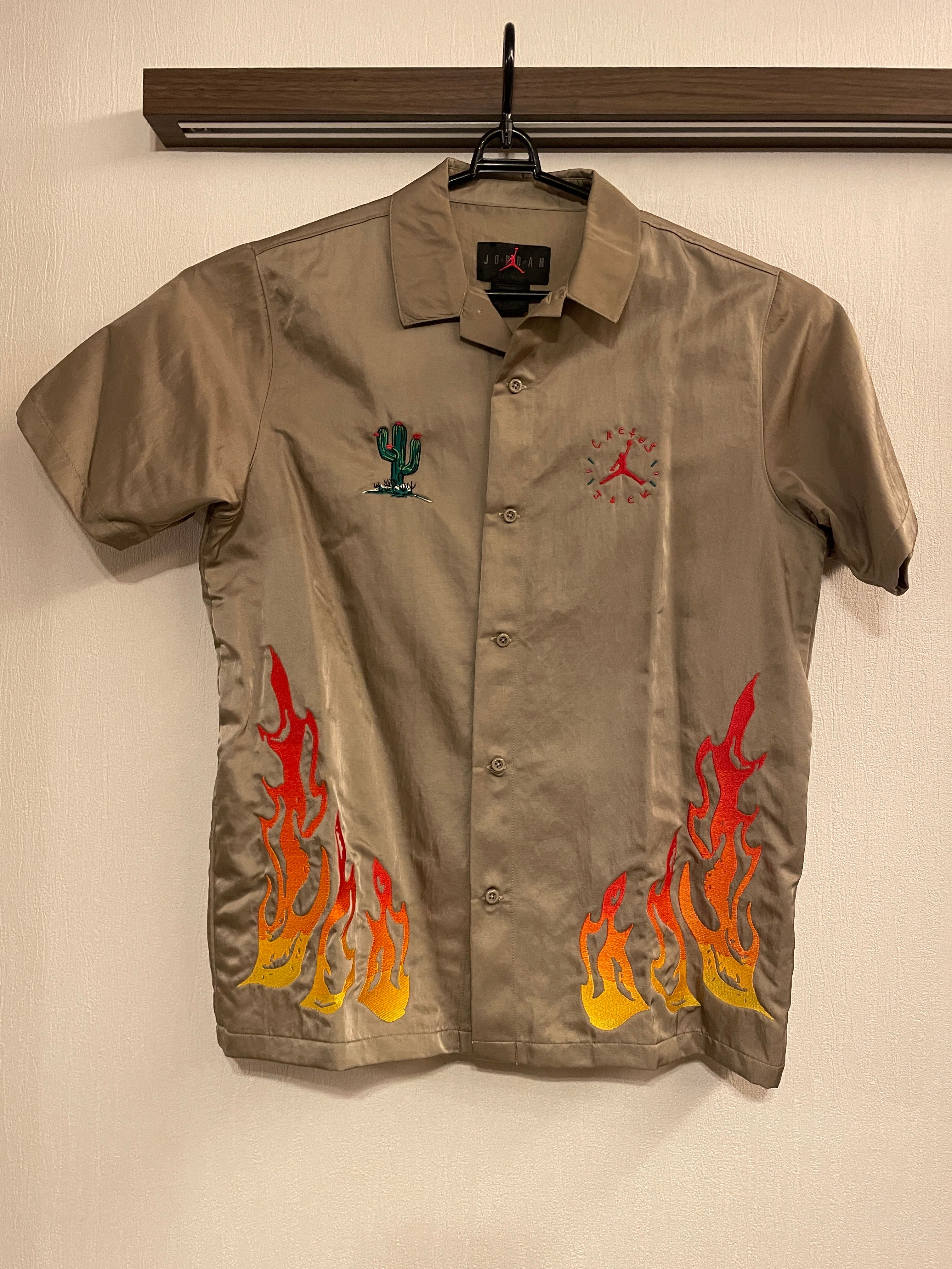 Air Jordan x Travis Cactus Jack Button Down Shirt "Khaki Desert"