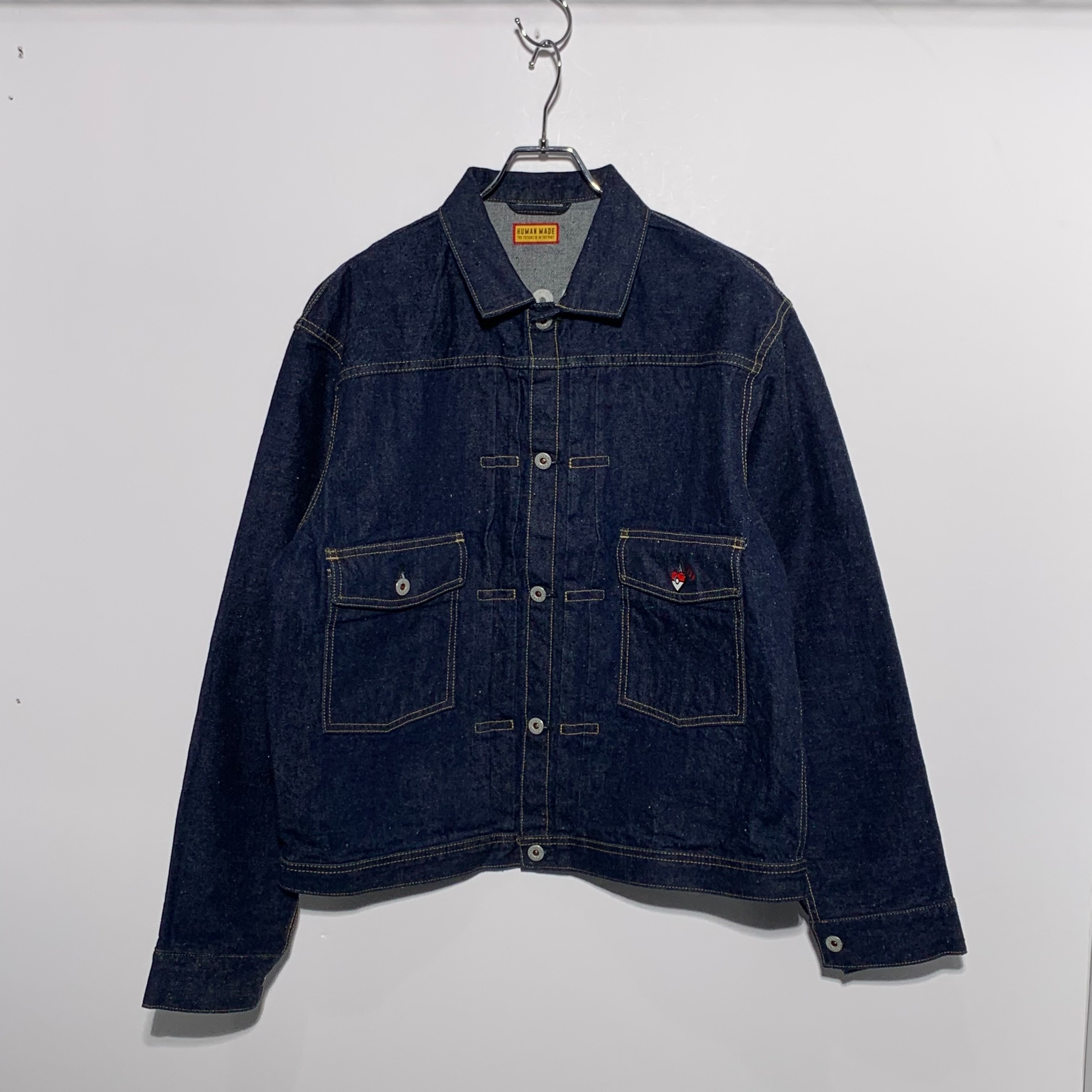 HUMAN MADE x Pokemon Made Denim Jacket (Pikachu) "Indigo"