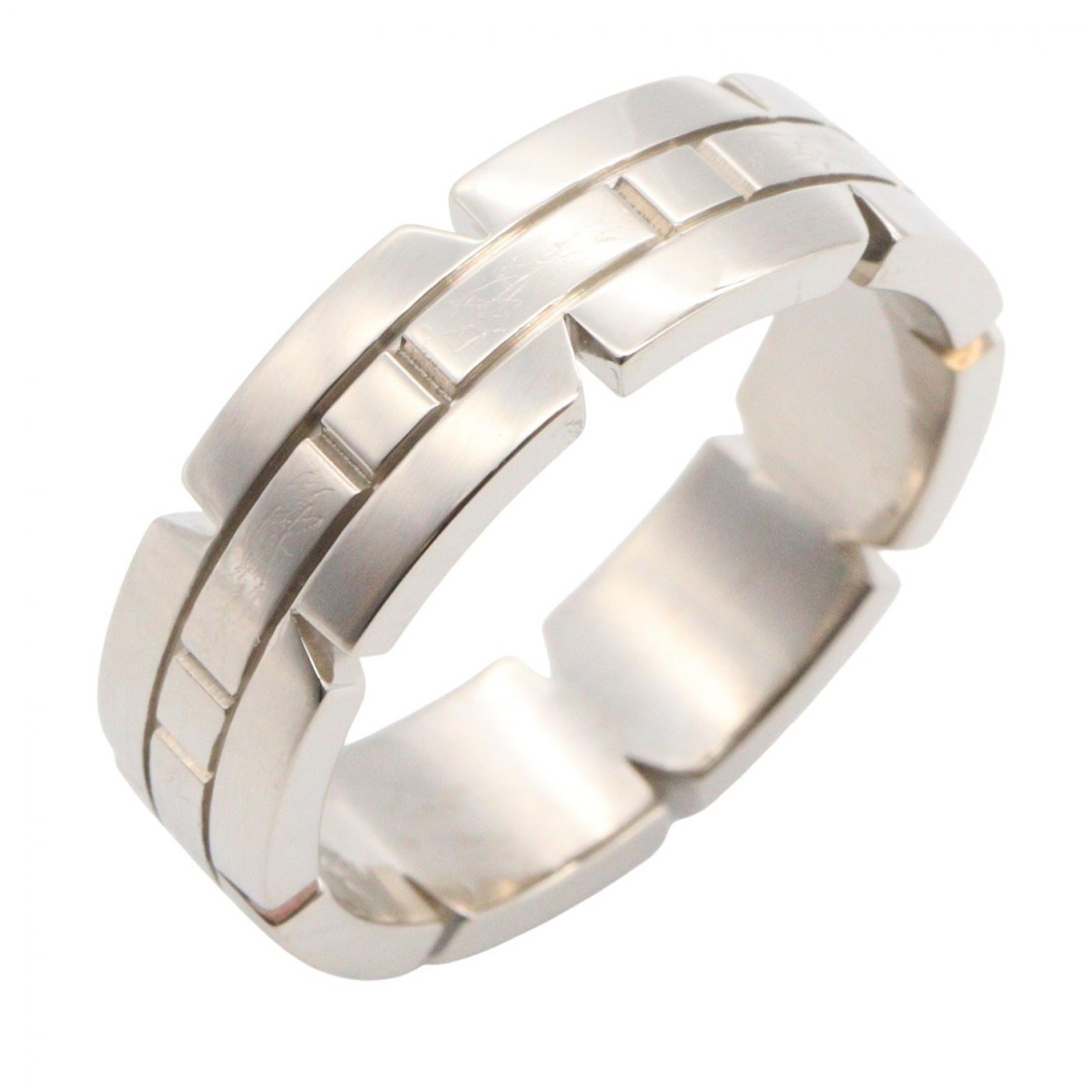 カルティエ CARTIER タンクフランセーズSM リング リング・指輪 ジュエリー K18WG(ホワイトゴールド) レディース シルバー系 【中古】