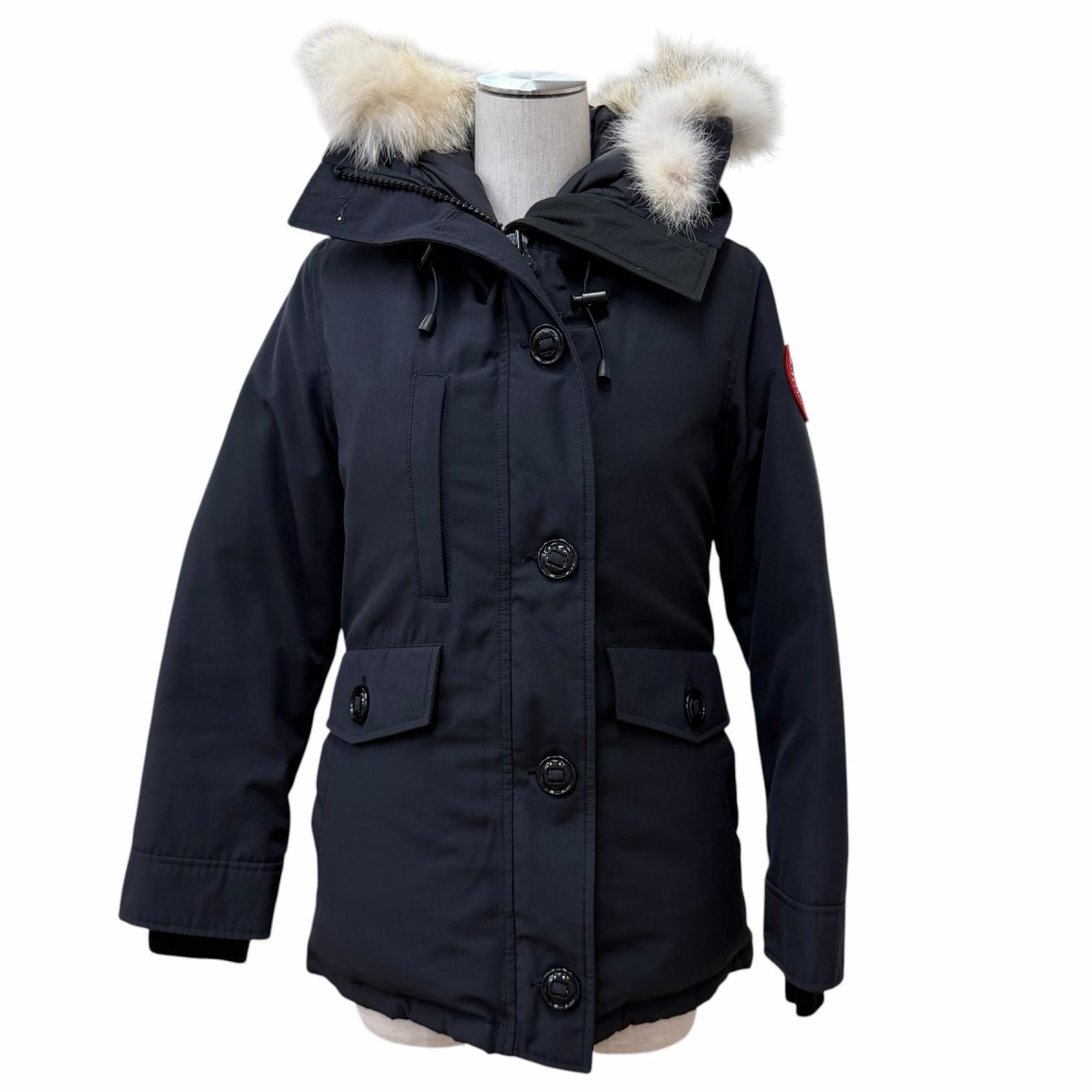美品 カナダグース ベルビル 2301JL R ダウンジャケット ネイビー B 