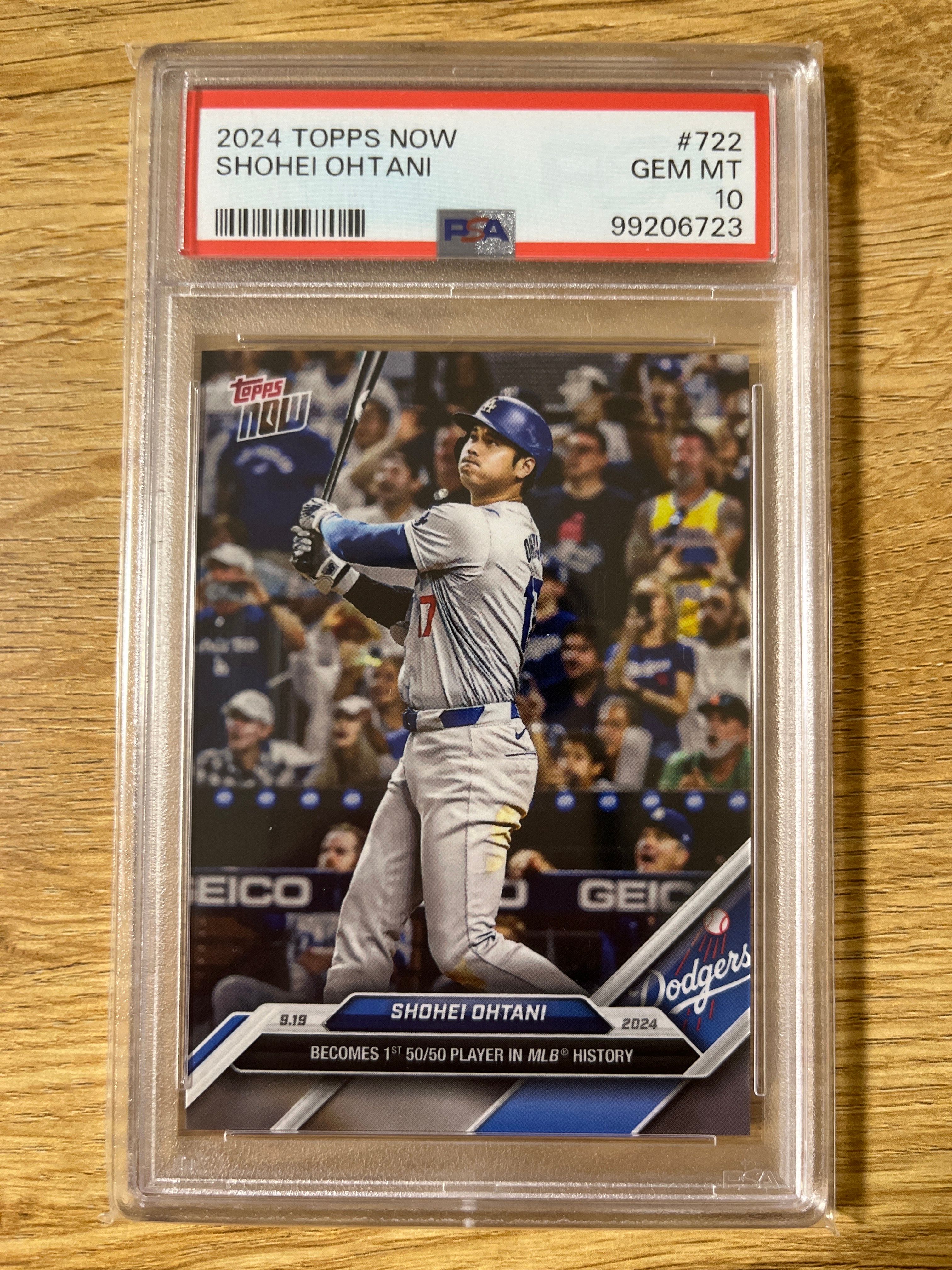 大谷翔平 [722](2024 MLB トップスナウカード「50/50 Club 9/19/24」)