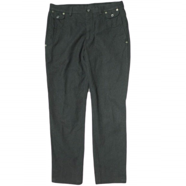 DOLCE&GABBANA ドルチェアンドガッバーナ イタリア製 コットンヘリンボーントラウザーズ G6FZAT / FC6AY 44 GRAY テーパード パンツ ボトムス g21668