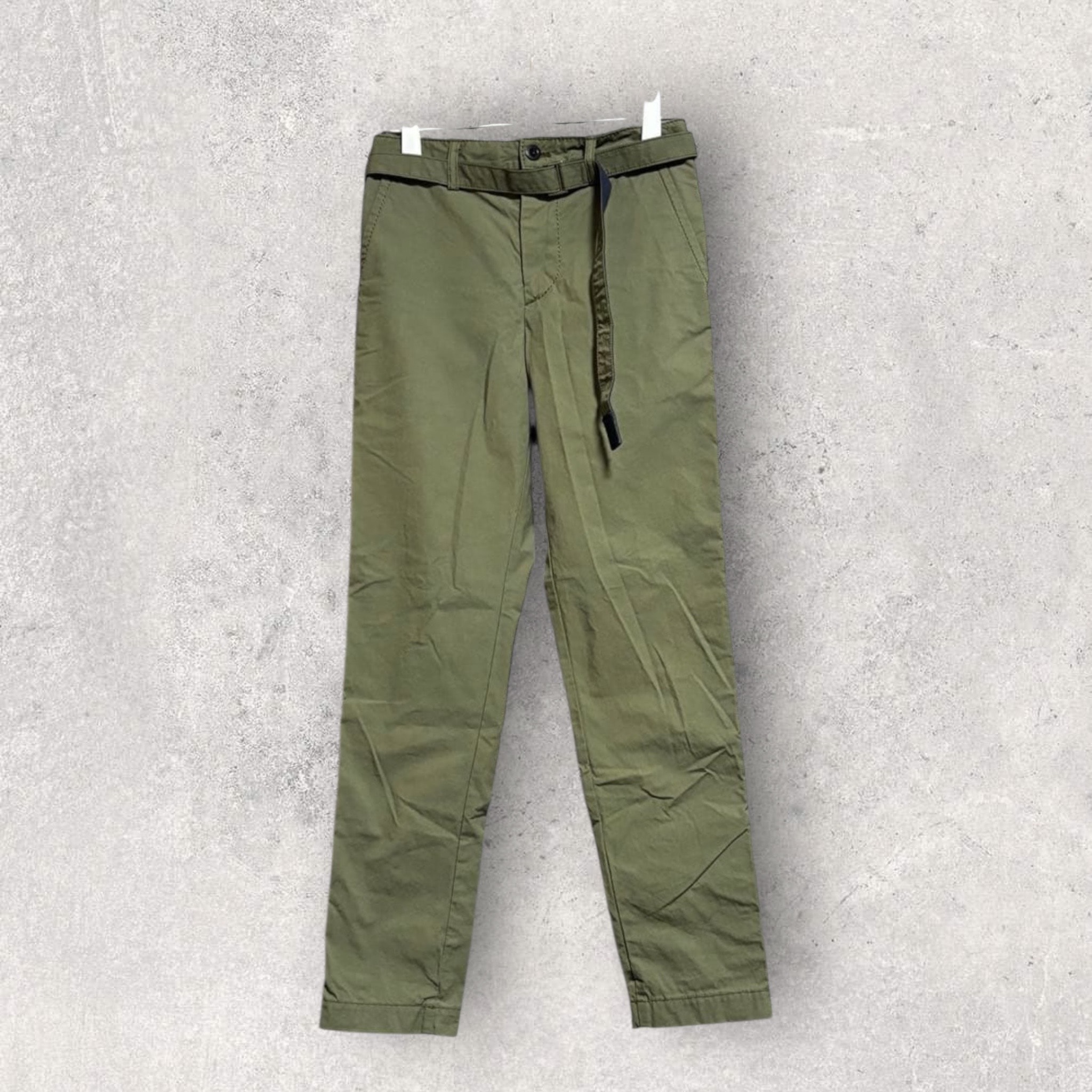 19SS sacai オックスフォード ベルテッドパンツ 1 オリーブ S〜M