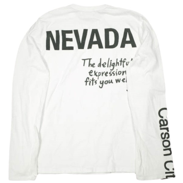 ADAM ET ROPE アダムエロペ 22AW スリーブプリントTEE GAM22260 Free ホワイト 長袖 Tシャツ トップス g24612