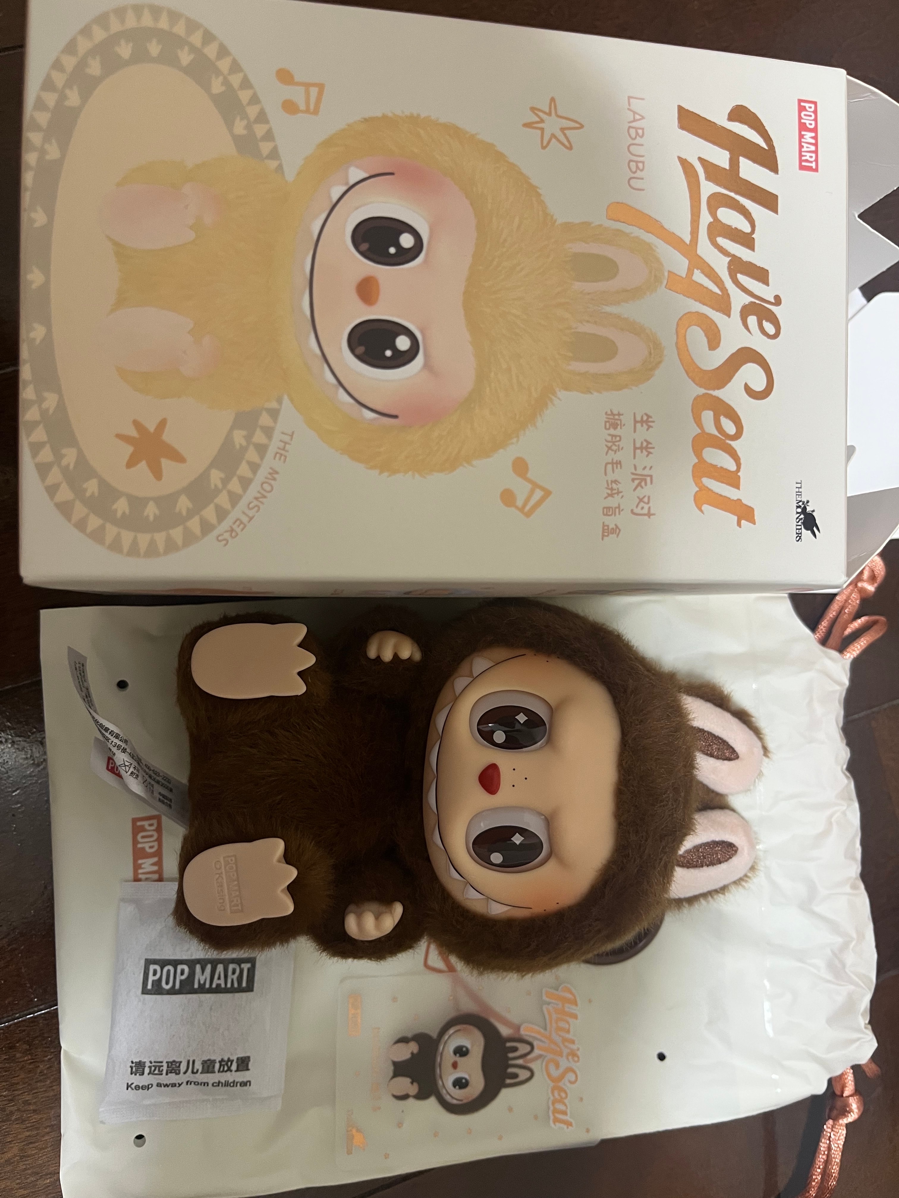 POP MART THE MONSTERS (LABUBU) Have a Seat Plush Series DUODUO (Secret)