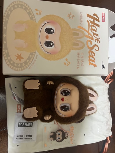 POP MART THE MONSTERS (LABUBU) Have a Seat Plush Series DUODUO (Secret)