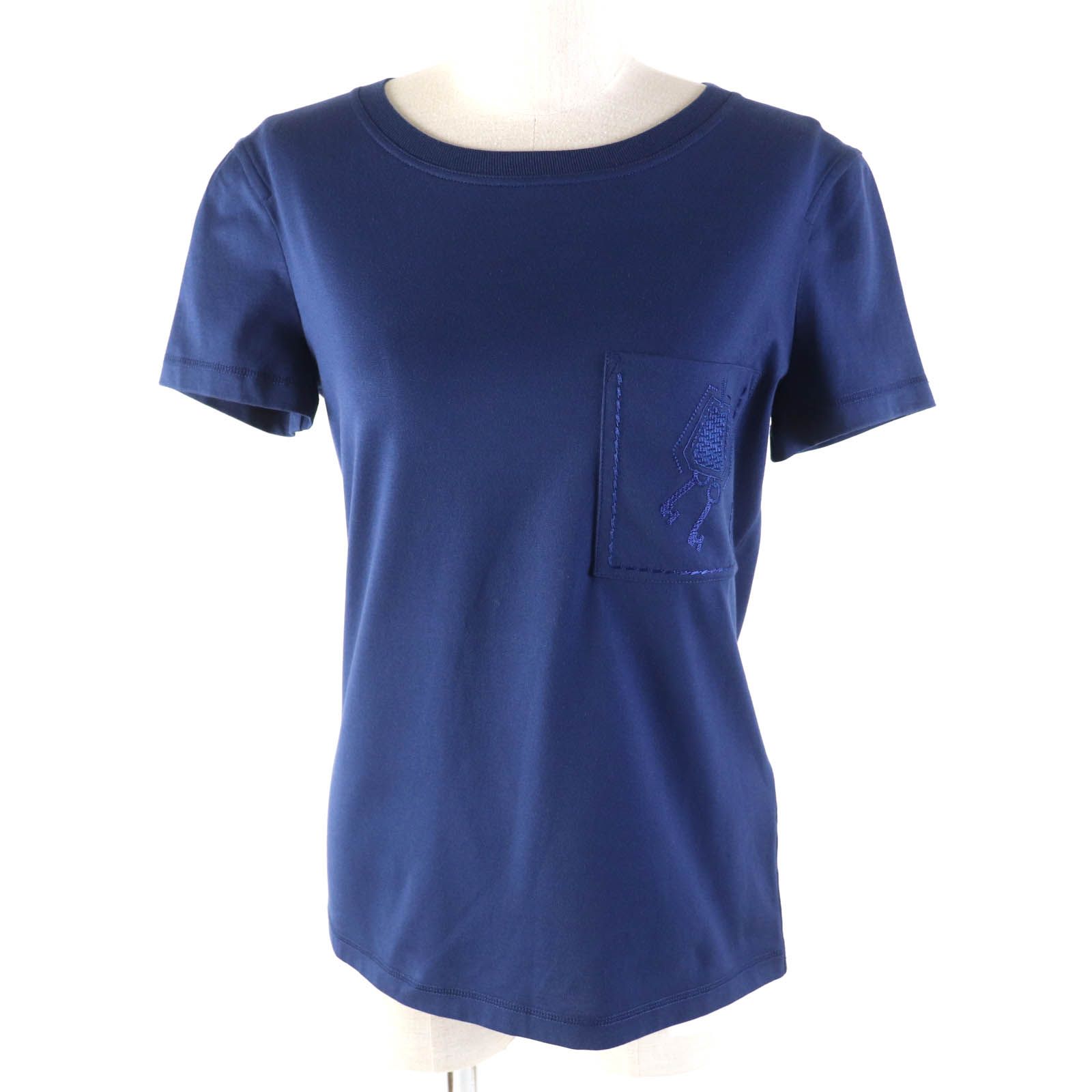 エルメス
 半袖Ｔシャツ ネイビー レディース 34