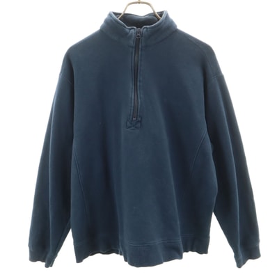 Columbia コロンビア 長袖 ハーフジップ トレーナー M ネイビー系 スウェット アウトドア 裏起毛