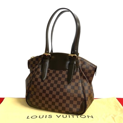LOUIS VUITTON ルイヴィトン ヴェローナMM ダミエ レザー PVC ハンドバッグ ブラウン
71934
