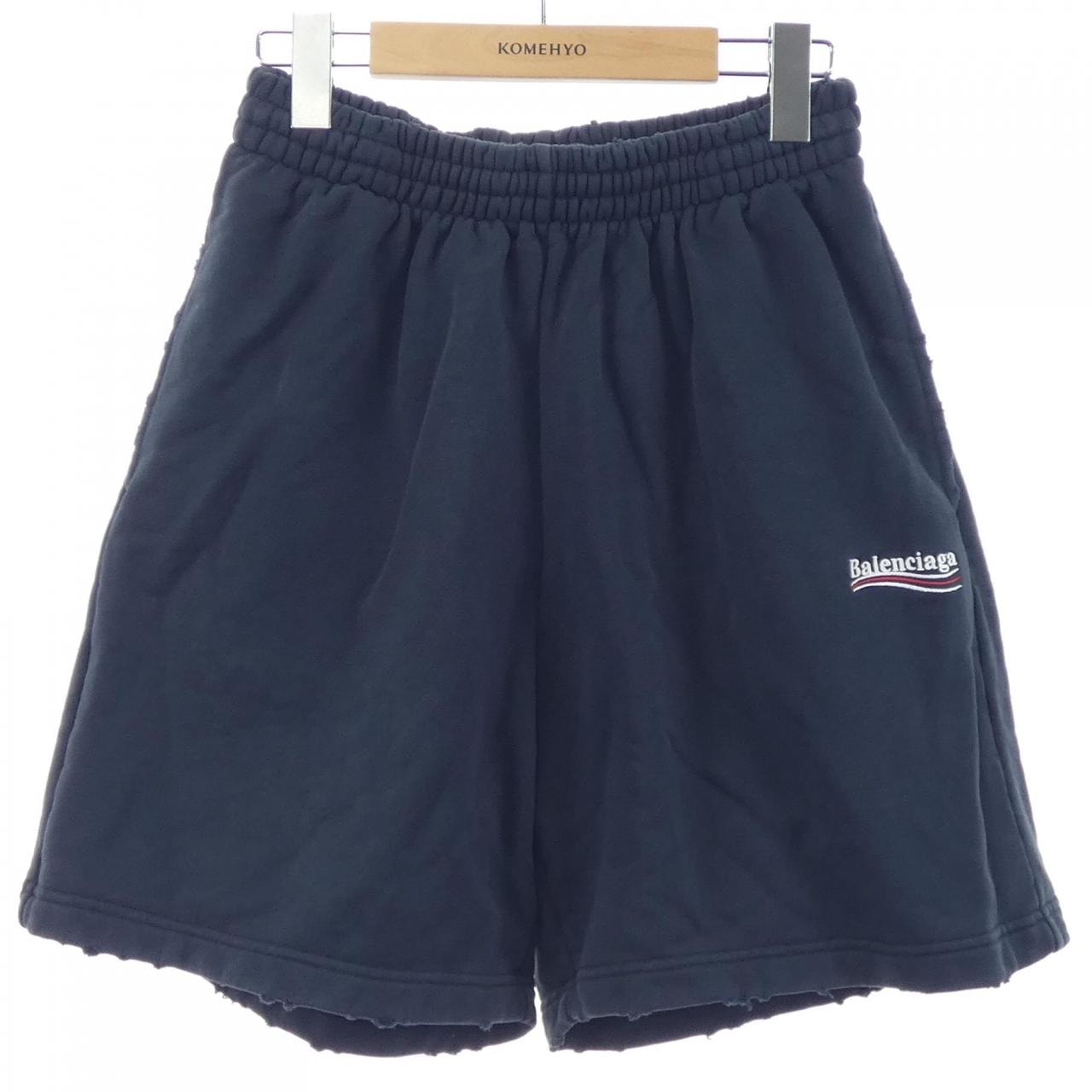 BALENCIAGA Men's Political Campaign Sweat Shorts "Black"